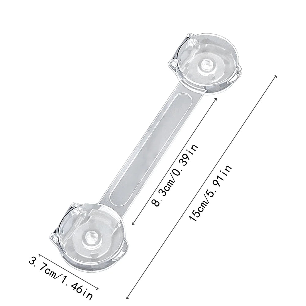 Child Safety Cabinet Locks Transparent Anti Pinch Strap Security Latches