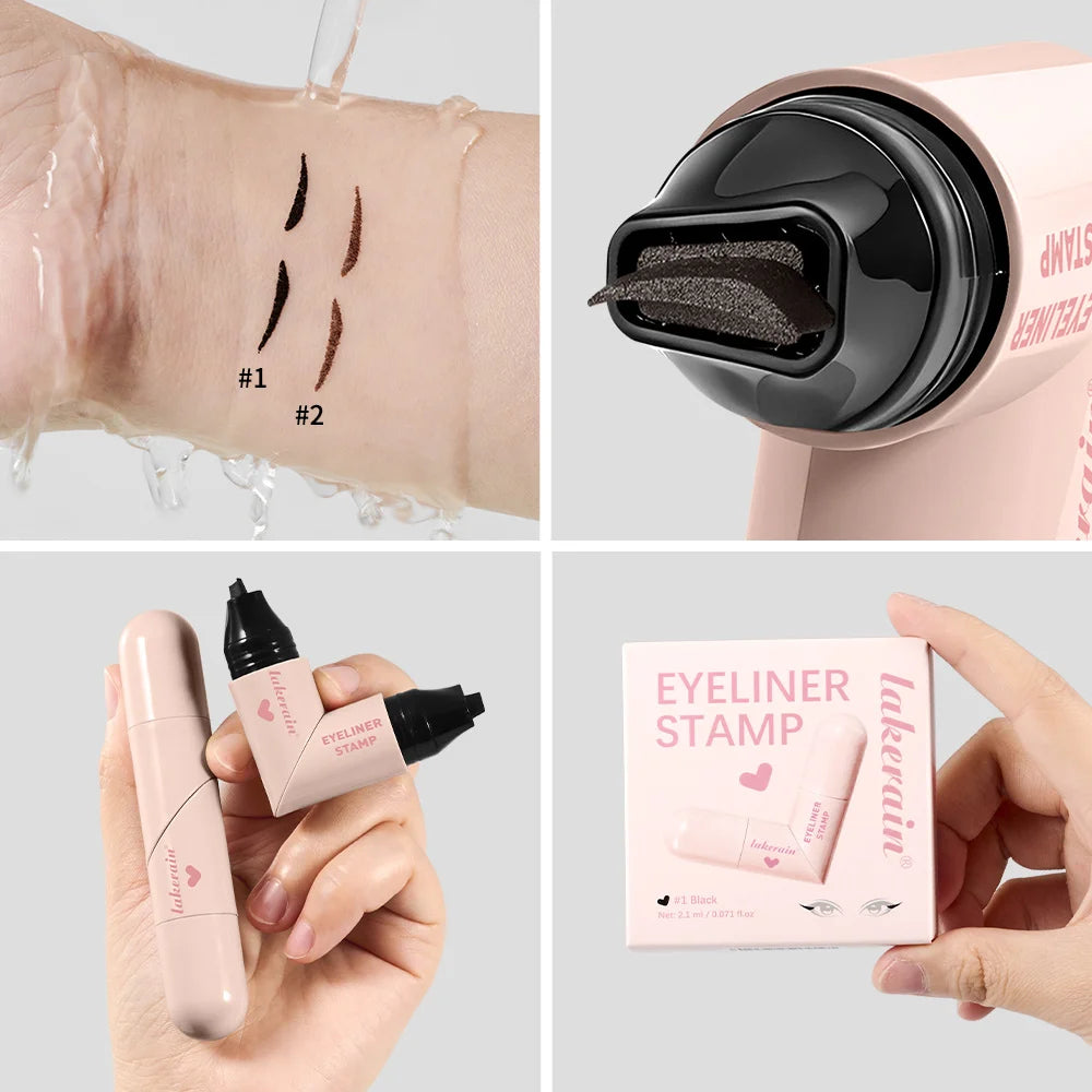 Triangle Liquid Eyeliner Stamp Waterproof Winged Pencil Pen