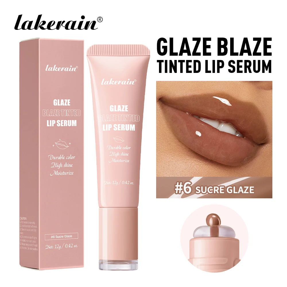 Lakerain Tinted Lip Serum Gloss Moisturizing Balm - 14