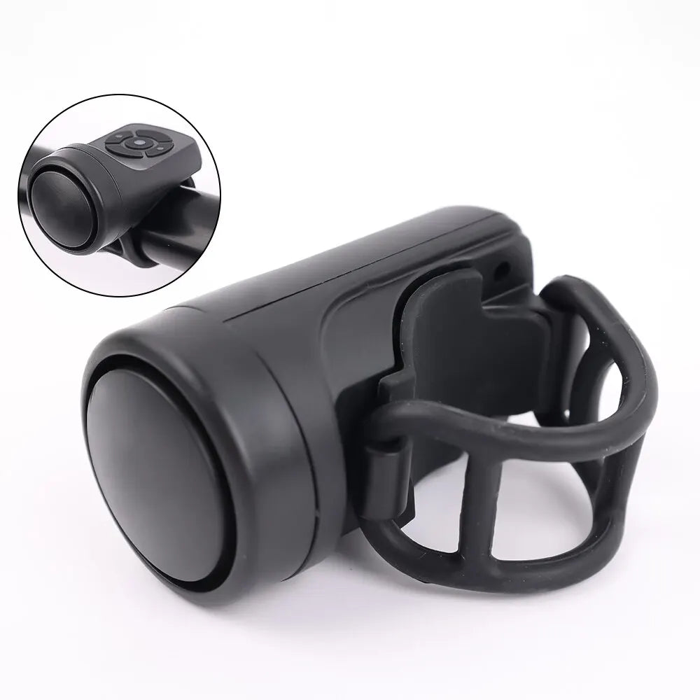 Electric Bike Horn USB Rechargeable Anti-Theft Bicycle Bell 120dB