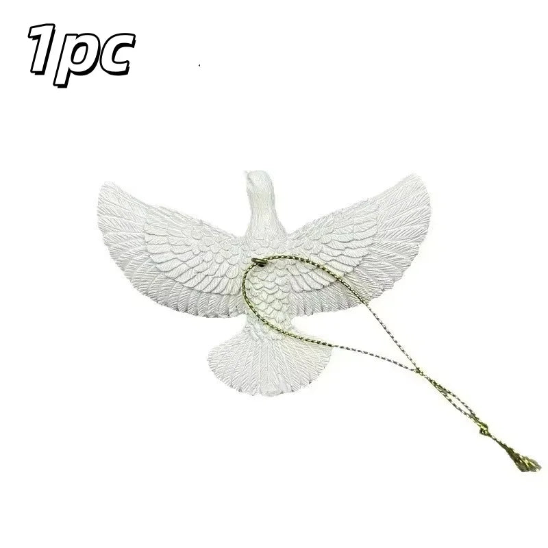 Peace Dove Christmas Ornaments Resin Hanging Tree Decor Gift Set