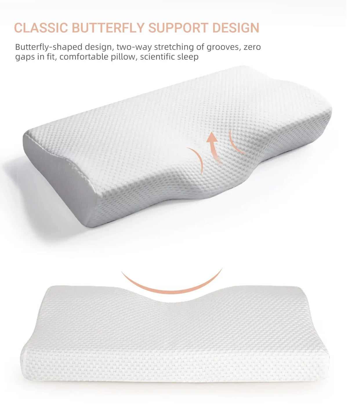 Orthopedic Memory Foam Cervical Pillow for Neck Pain Relief
