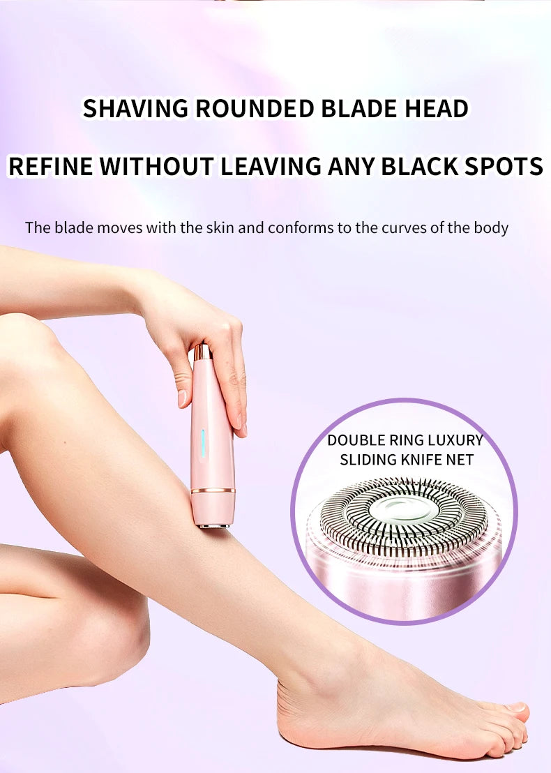 3 in 1 Electric Lady Shaver Waterproof Bikini Trimmer and Epilator