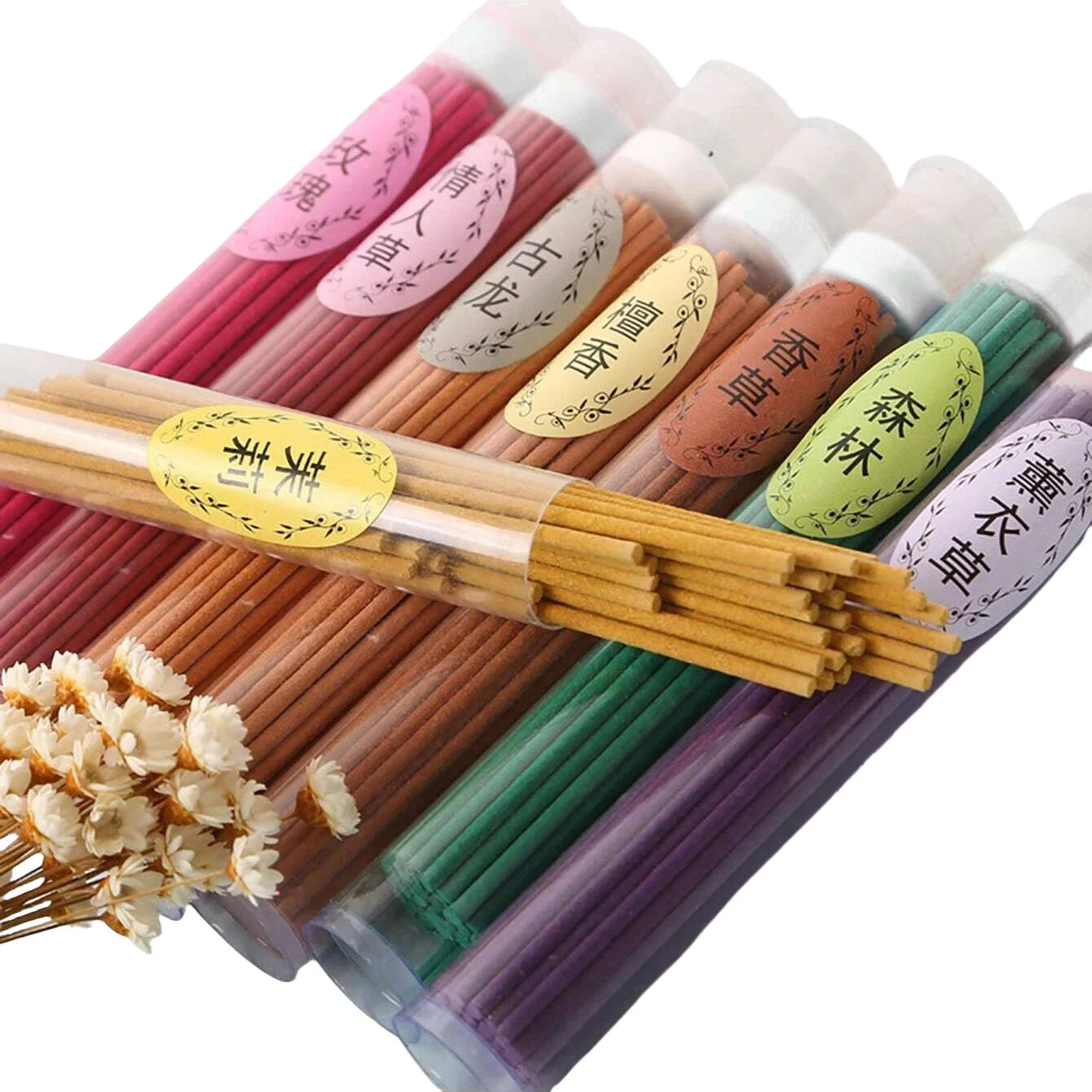 50Pc Natural Incense Sticks Aromatherapy for Yoga Meditation Relaxation - 15