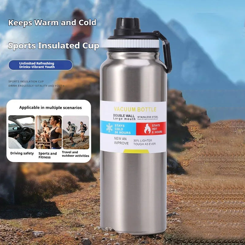 Insulated Stainless Steel Vacuum Flask Thermal Water Bottle Sport Cup