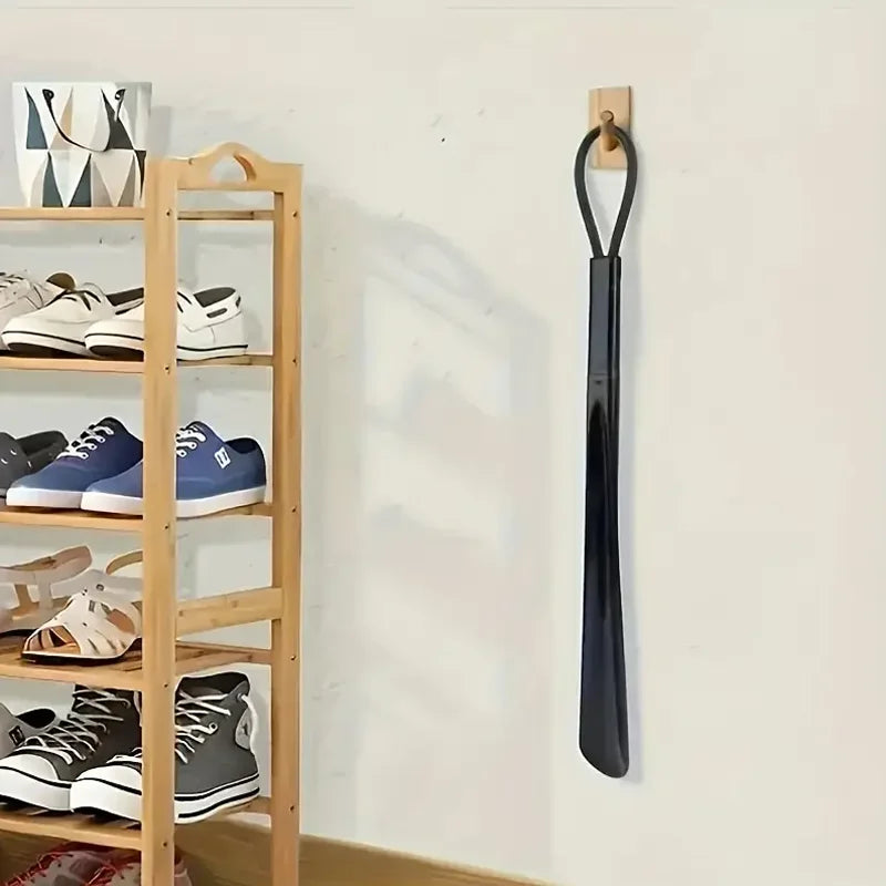 Long Handle Shoe Horn Durable Plastic Shoe Lifter and Helper Tool - 12