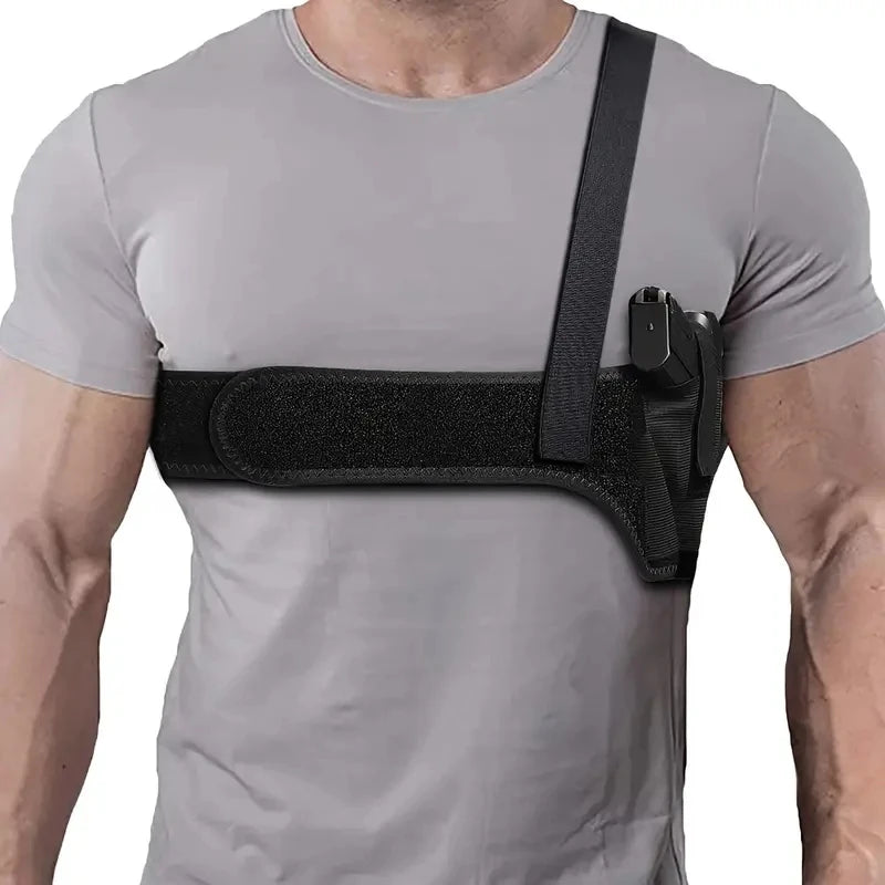 Tactical Underarm Holster Concealed Carry Shoulder Harness Nylon Belt - 1