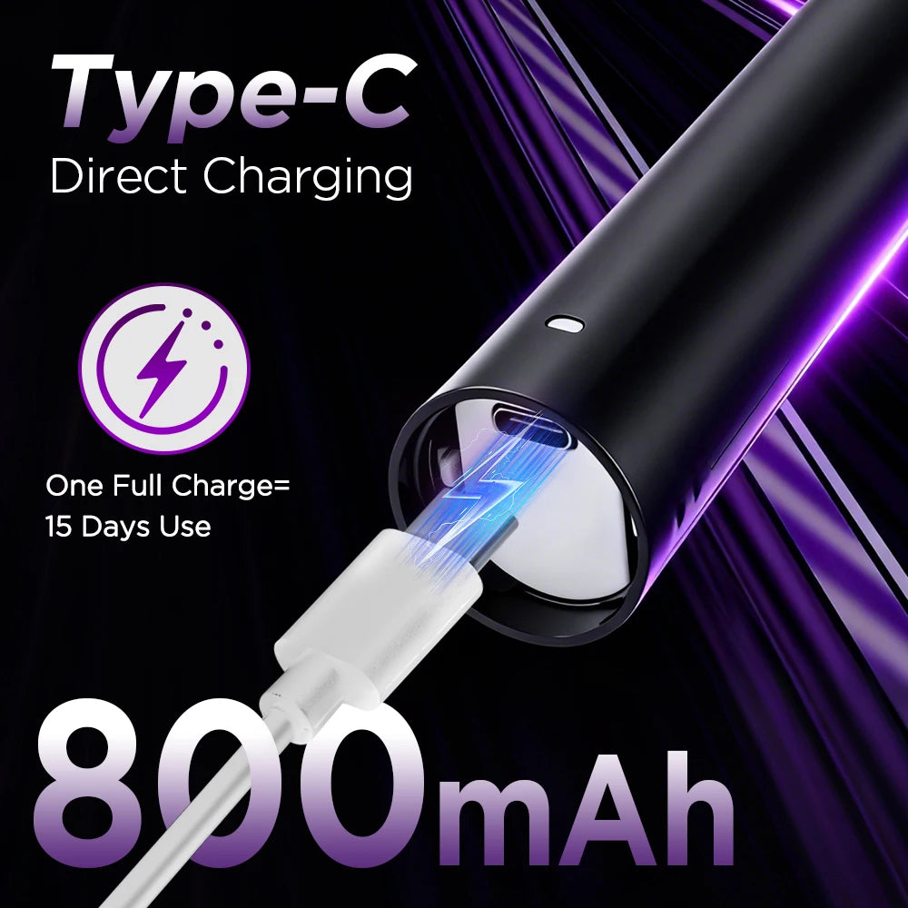 Rechargeable Rotating Electric Toothbrush with 4 Heads