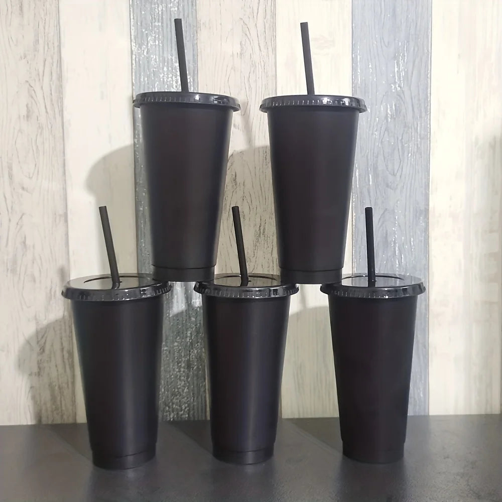 Reusable Glitter Tumbler Cups with Lids and Straws for Party Drinks - 14