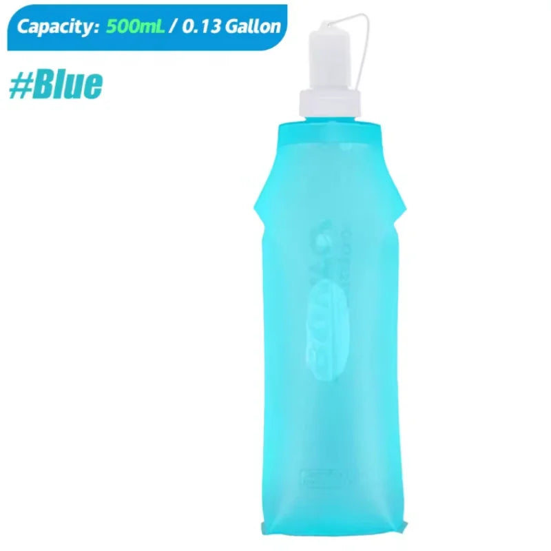 Foldable Soft Flask Water Bottle TPU Hydration Pack for Running Hiking - 17
