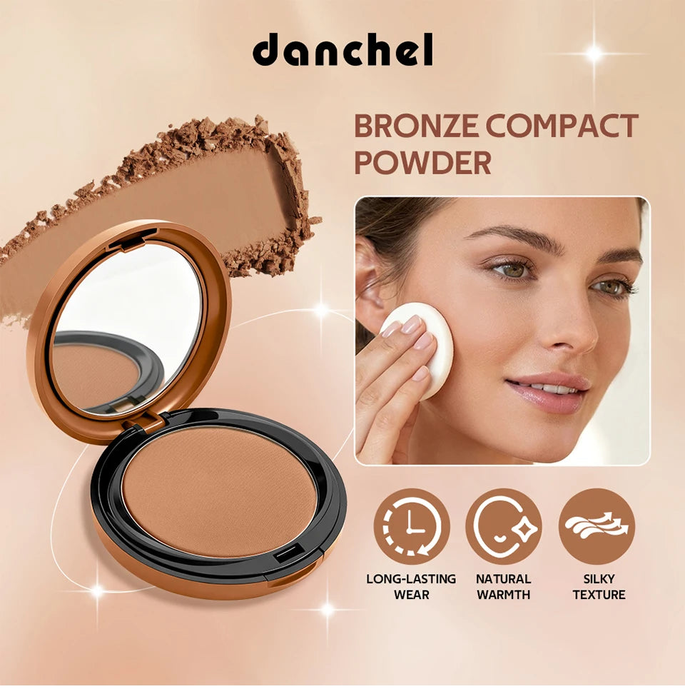 Matte Bronze Compact Powder Natural Setting Makeup