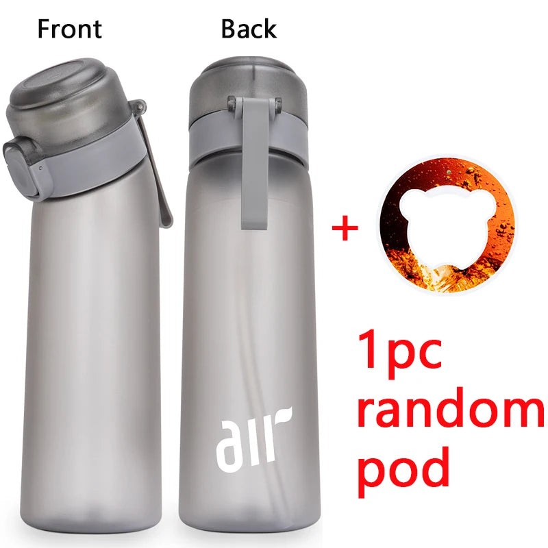 Scented Water Bottle with Flavor Pods Portable Sports Hydration Cup