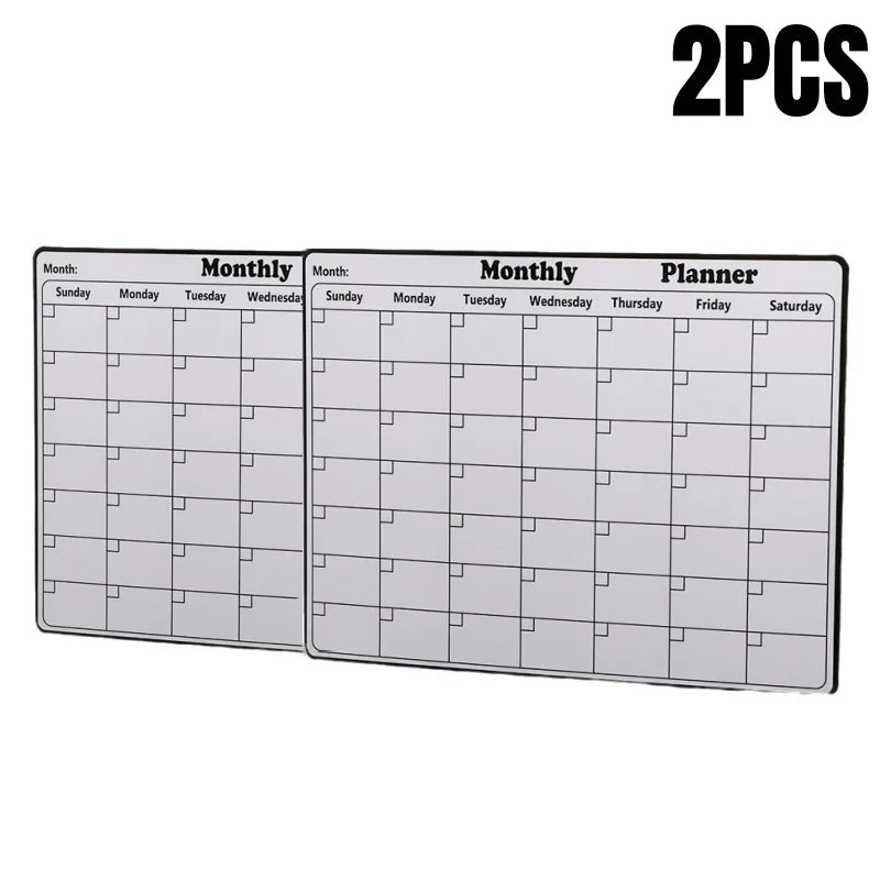 Magnetic Refrigerator Monthly Calendar Dry Erase Fridge Whiteboard Planner