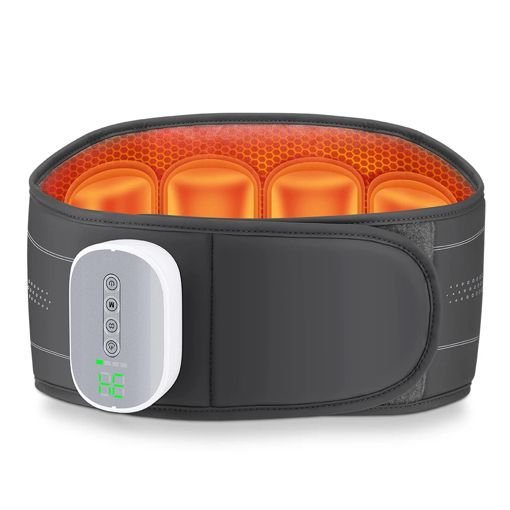 Cordless Back Massager Belt Heated Waist Wrap