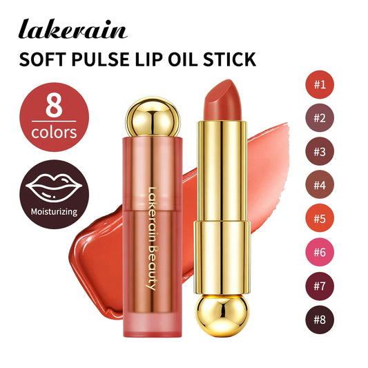 3 in 1 Tinted Lip Oil Stick Hydrating Glossy Moisturizing Lipstick