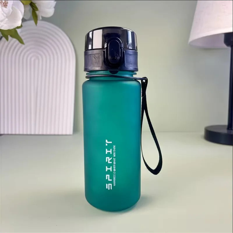 Frosted Sports Water Bottle BPA Free Portable Leakproof Fitness Cup