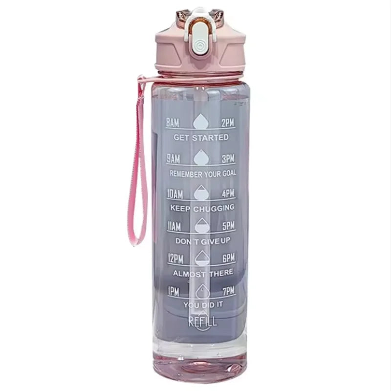 Fantia 750ml Sports Water Bottle Leak Proof Fitness Travel Jug with Straw