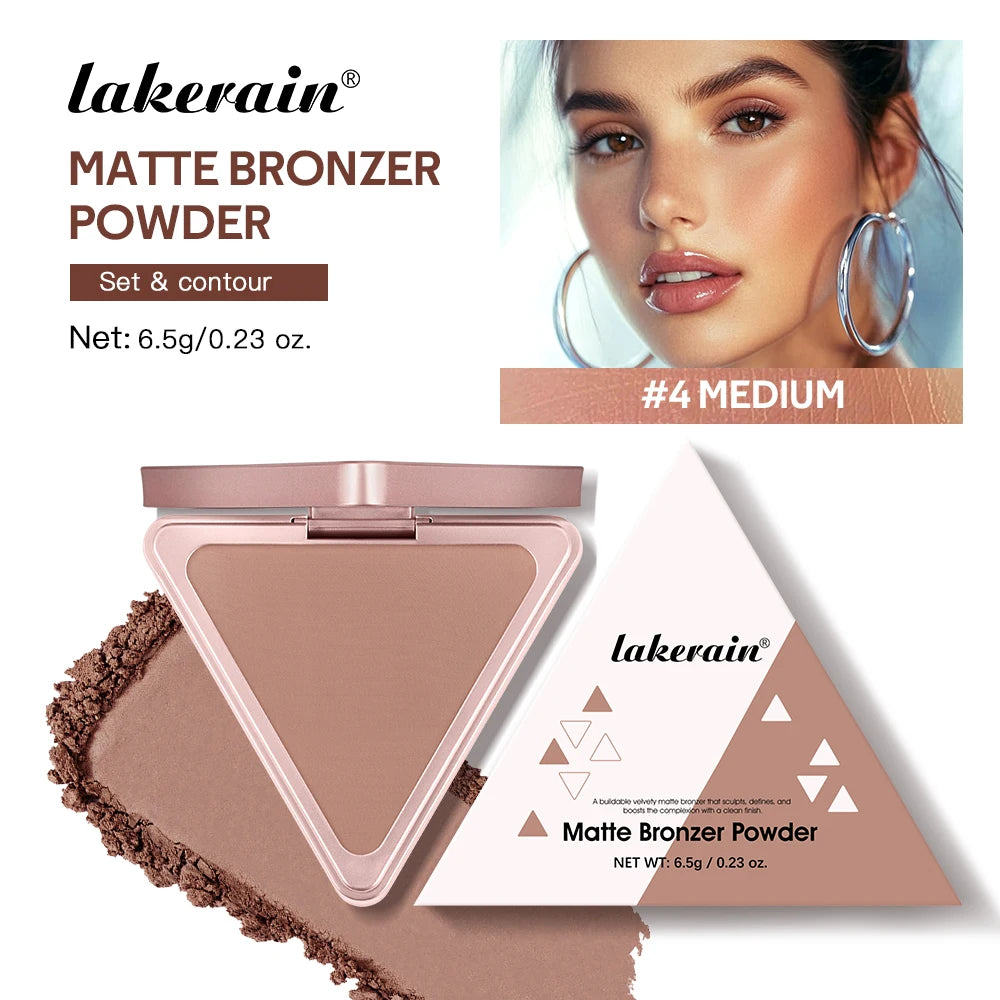 Matte Bronzer Powder Long Lasting Face Makeup & Oil Control Bronzer - 37