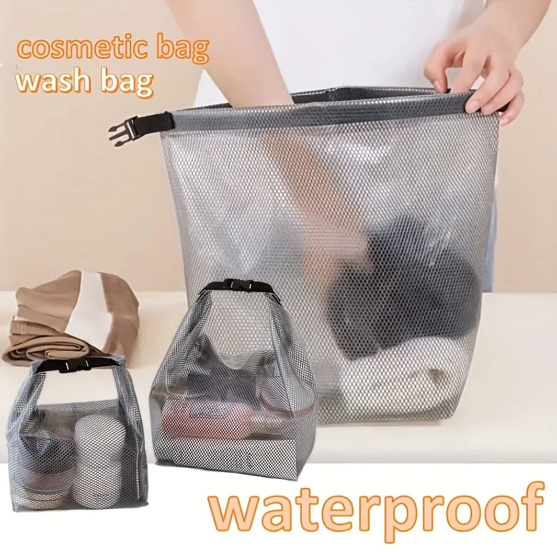 2PCS Waterproof Storage Bag Mesh Cosmetic Pouch for Travel and Gym - 7