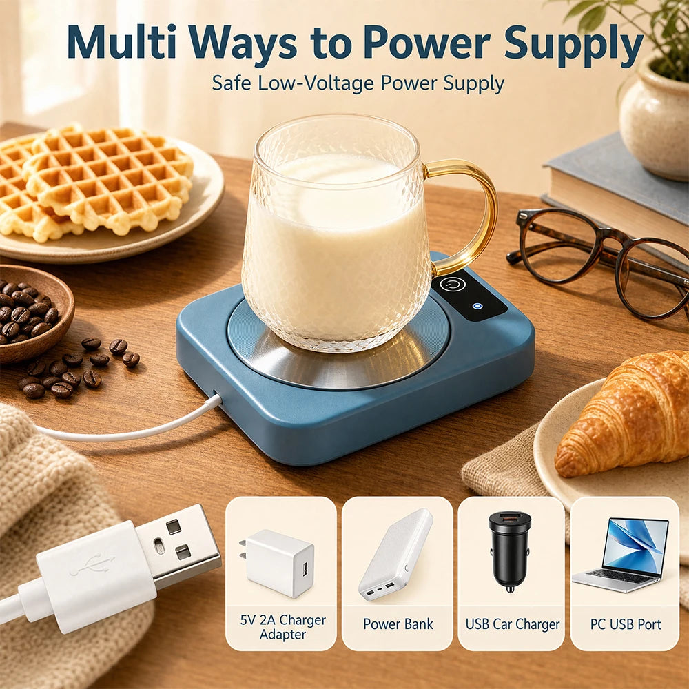 Electric Mug Warmer Coffee Cup Heater Warming Mat - 5