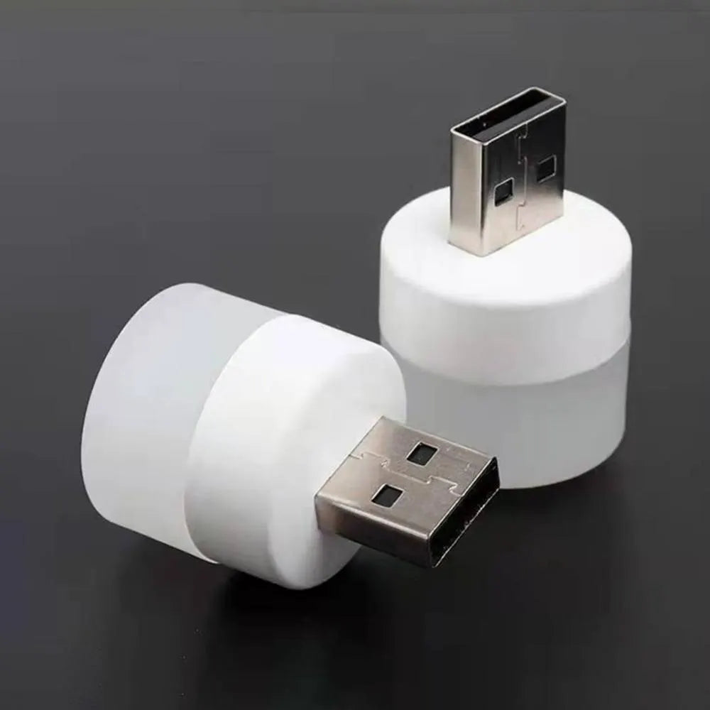 Mini USB LED Night Light Portable Plug In Lamp for Reading and Travel