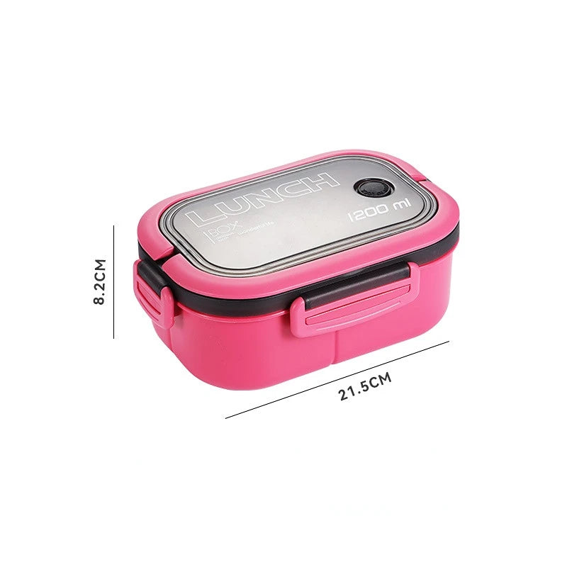 1200ML 2-Layer Bento Lunch Box Portable Leakproof Food Container