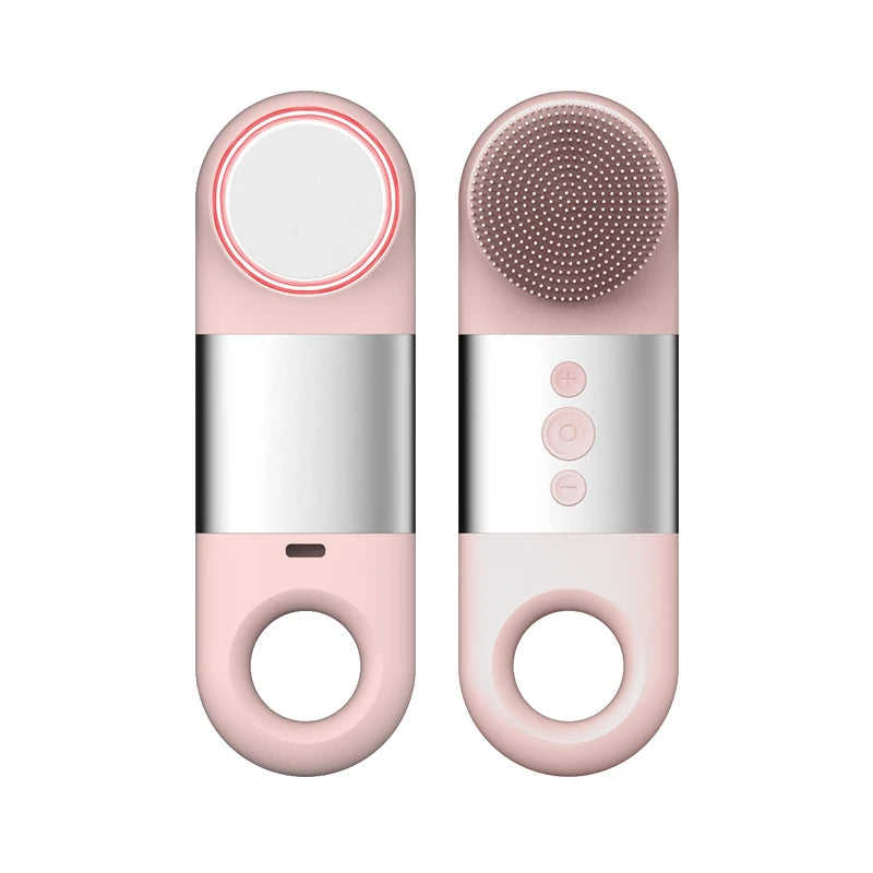 Hot Cold Facial Cleansing Brush Waterproof Face Scrubber