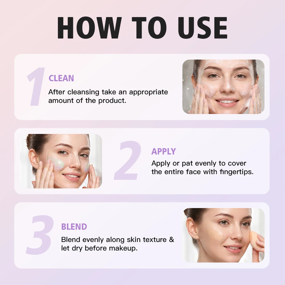 Three Color Face Primer and Hydrating Concealer Isolation Cream