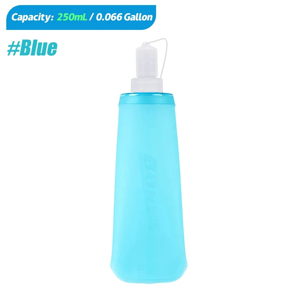Foldable Soft Flask Water Bottle TPU Hydration Pack for Running Hiking