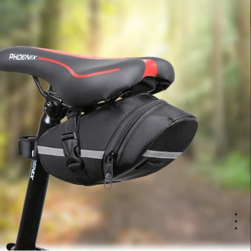 Bicycle Saddle Bag Under Seat Storage Pouch for Road and Mountain Bikes - 5
