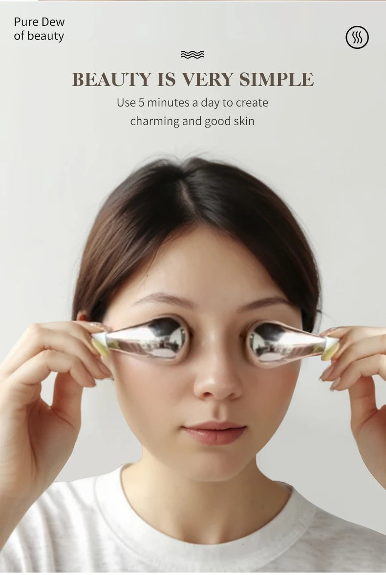 Stainless Steel Ice Globes Facial Cryo Sticks Cooling Roller