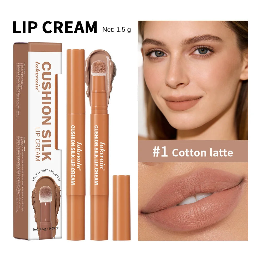 Lakerain Cushion Silk Lip Cream Matte Velvet Lip Glaze Blush - 24