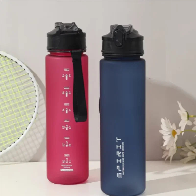 750ml Leak-Proof Sports Water Bottle BPA-Free Fitness Drinking Mug