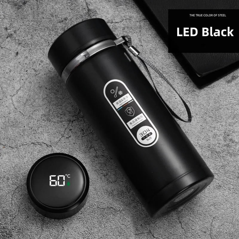 SoftAura Smart Thermos Bottle LED Temperature Display Vacuum Flask 500ml - 6