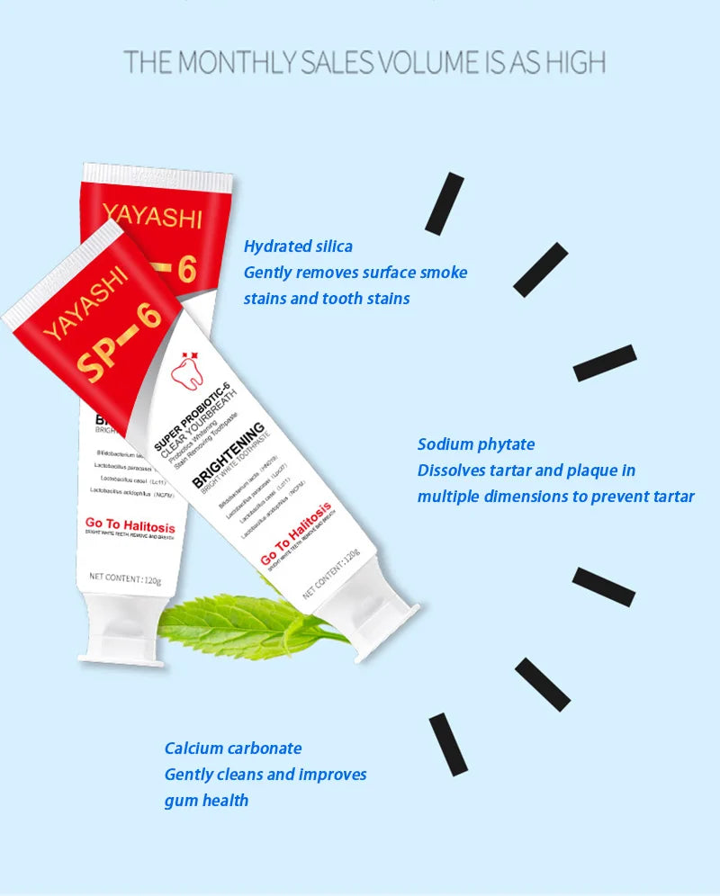 SP-6 Probiotic Whitening Toothpaste Stain Remover Teeth Whitener - 11