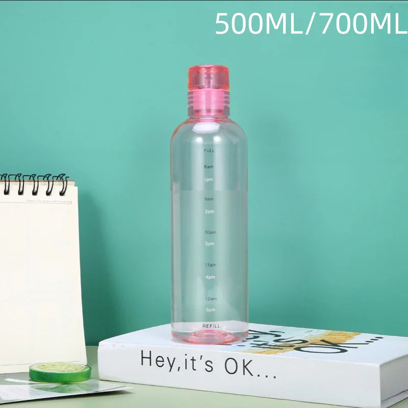Large Capacity Transparent Water Bottle Portable Sports Travel Cup - 22