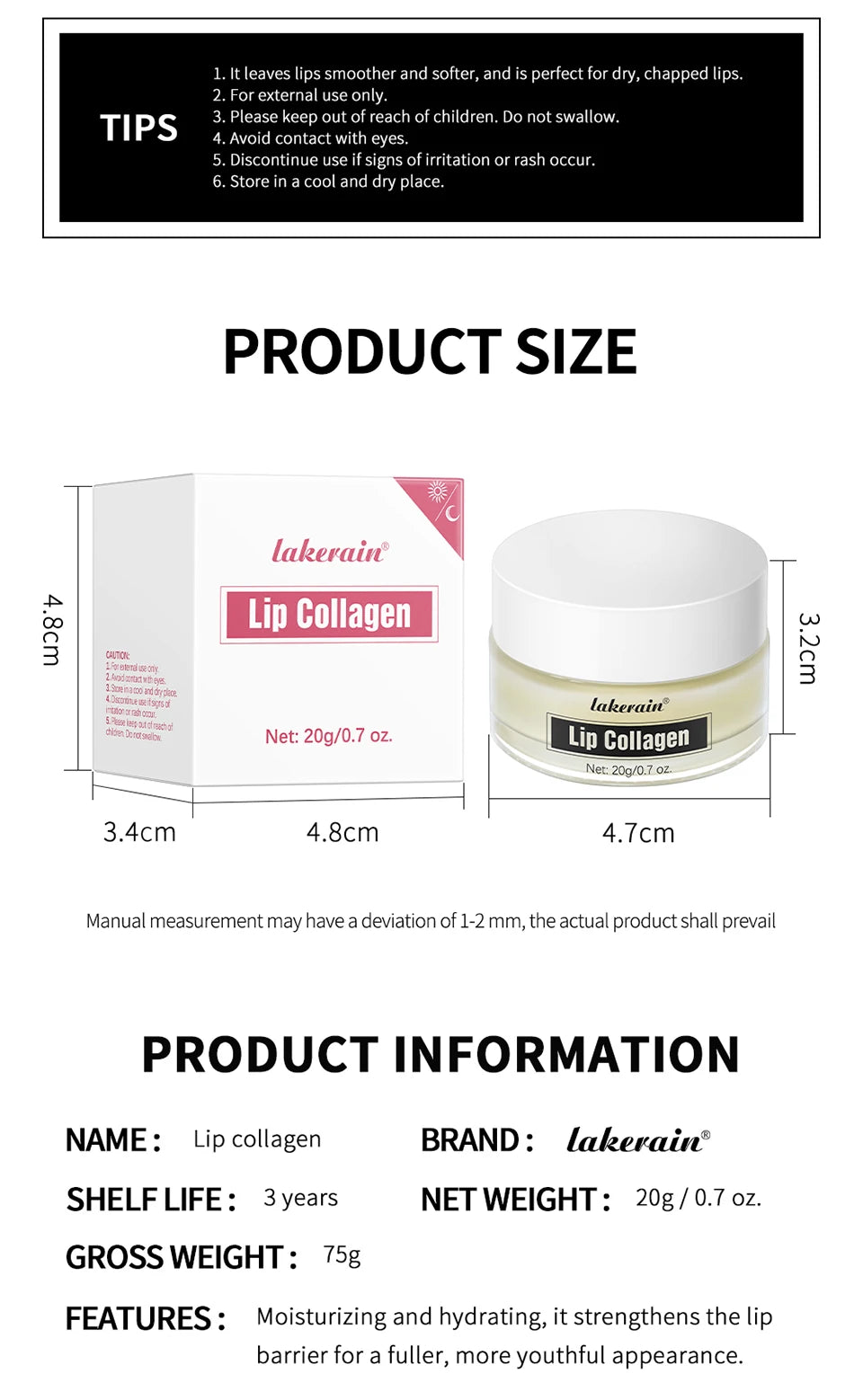 Collagen Lip Mask Moisturizing Hydrating Dry Lips Treatment - 16