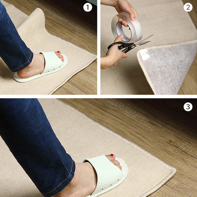 Transparent Nano Tape Double Sided Adhesive Washable Anti Slip Grip - 4