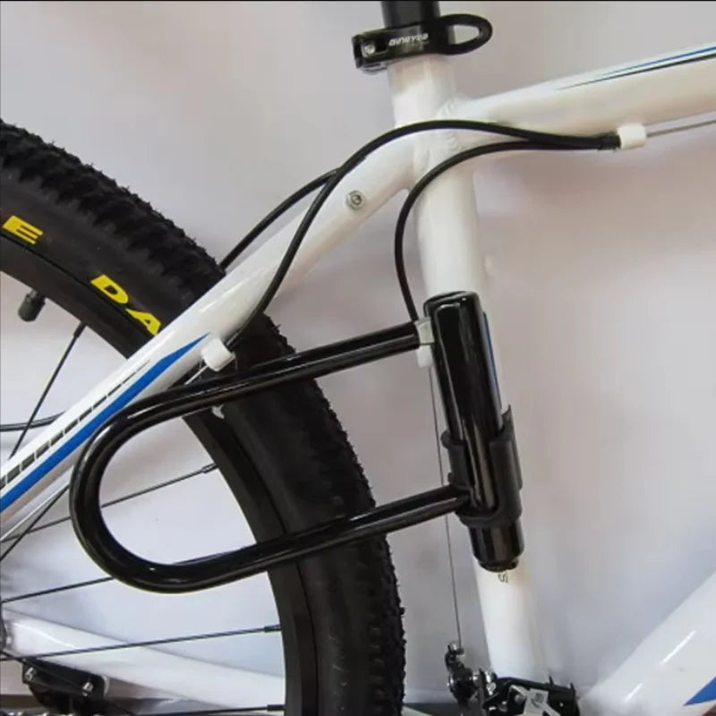 Heavy Duty Bicycle U Lock Anti Theft Security Lock for Bike and Scooter - 6