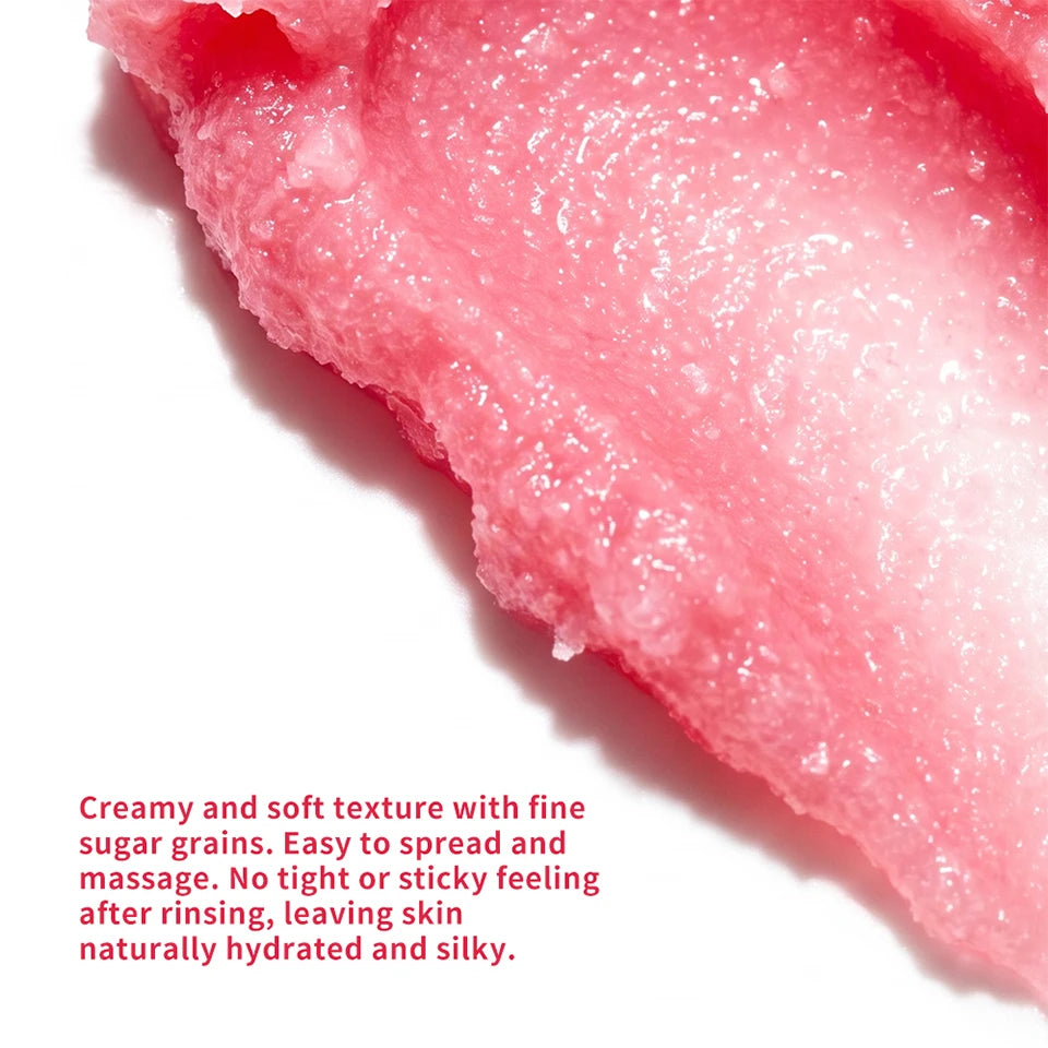 Raspberry Vanilla Sugar Body Scrub Exfoliating Skin Care - 12