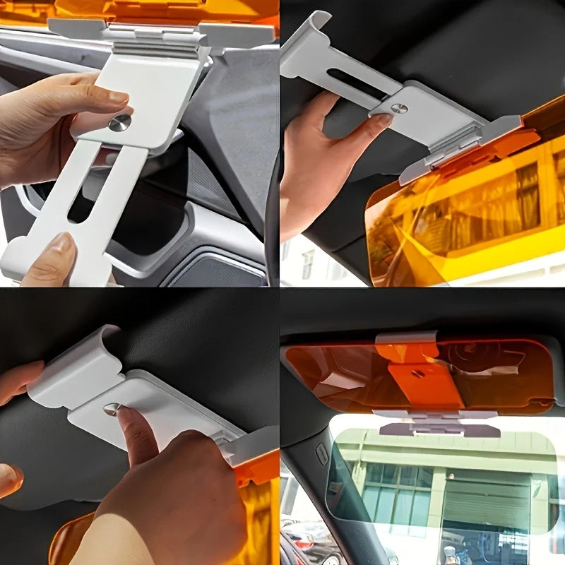 2-in-1 Car Sun Visor Extender Anti-Glare Day and Night Driving Shield - 9
