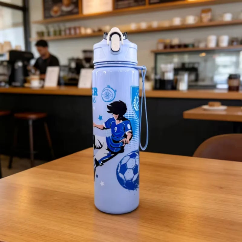 750ml Sports Water Bottle Leakproof BPA Free Gym Travel Cup with Straw