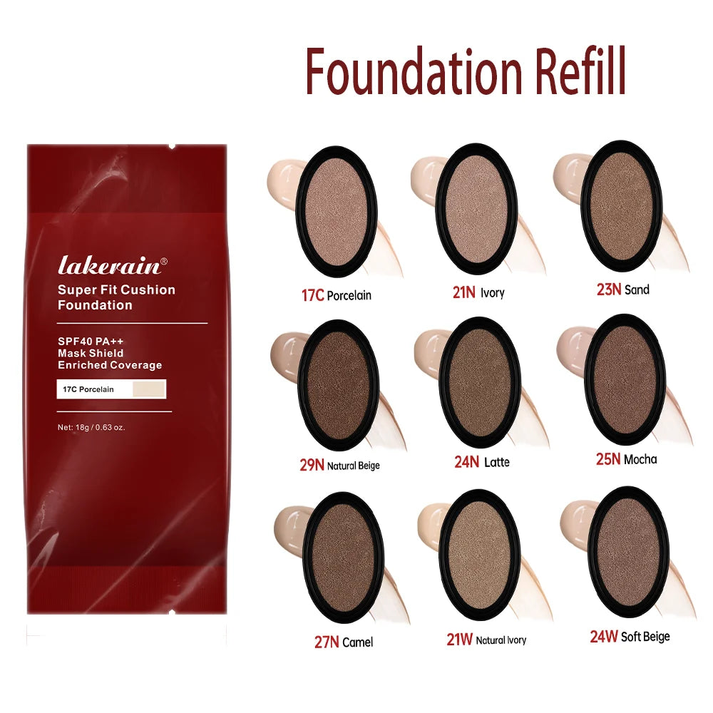 Waterproof Cushion Foundation Refill Long Lasting Korean Makeup CC Cream - 1