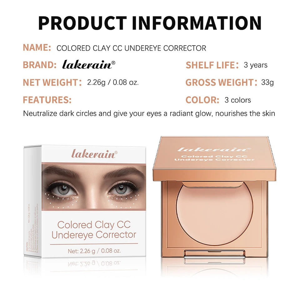 Cream Clay Under Eye Corrector Dark Circle Concealer Makeup