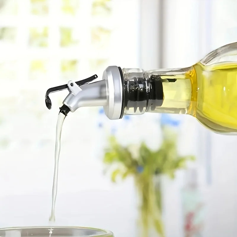 12PCS Oil Bottle Stopper Leakproof Pour Spout Kitchen Vinegar Dispenser