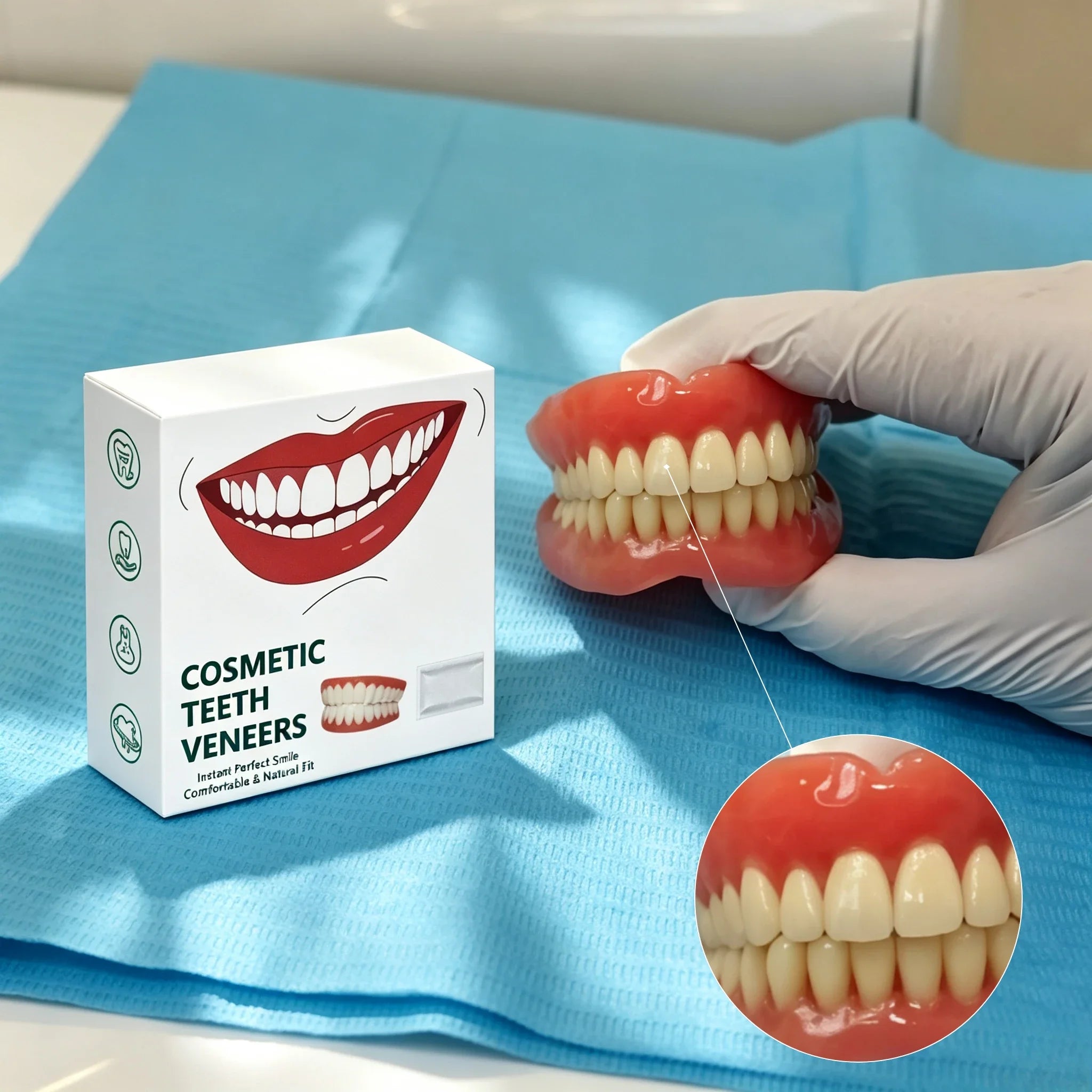 Flexible Resin Dentures Snap On Smile Teeth Restoration - 7