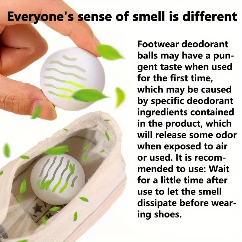 Shoe Deodorizer Balls for Sneakers Gym Bags and Closets 6 Pack
