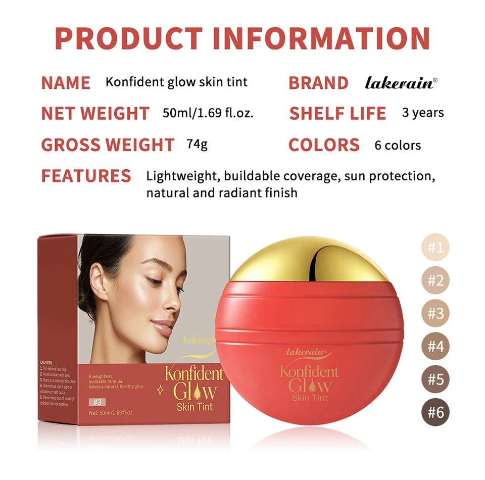 Hydrating Glow Skin Tint Liquid Foundation Makeup Base - 18