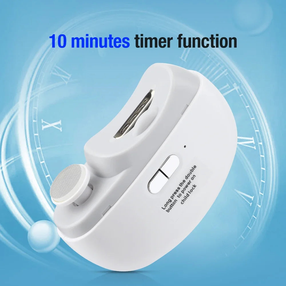 Electric Nail Clipper Automatic Fingernail Trimmer with Light - 4
