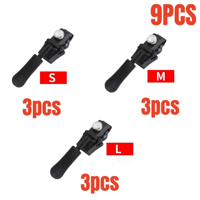 Universal Zipper Repair Kit Detachable Zipper Slider Replacement Puller - 14